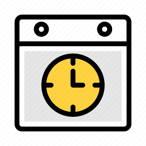 Timetable, schedule, clock, routine, morning icon - Download on Iconfinder