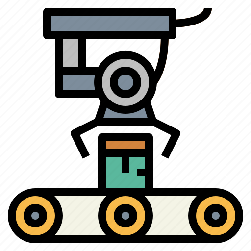 Conveyor, industrial, mechanical, robot icon - Download on Iconfinder