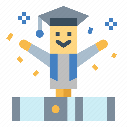 Congratulation, education, graduate, people icon - Download on Iconfinder