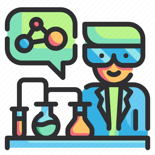 Chemistry, education, laboratory, research, scientist icon - Download on Iconfinder