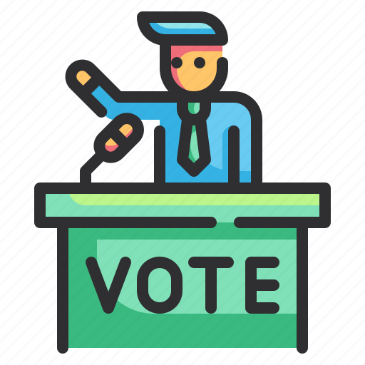 Candidate, government, policy, politics, speech icon - Download on Iconfinder