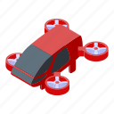 business, car, cartoon, internet, isometric, taxi, unmanned