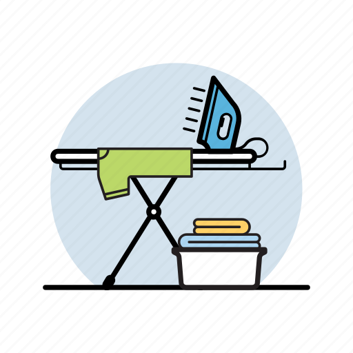Appliance, board, chores, housework, iron, ironing, shirt icon - Download on Iconfinder