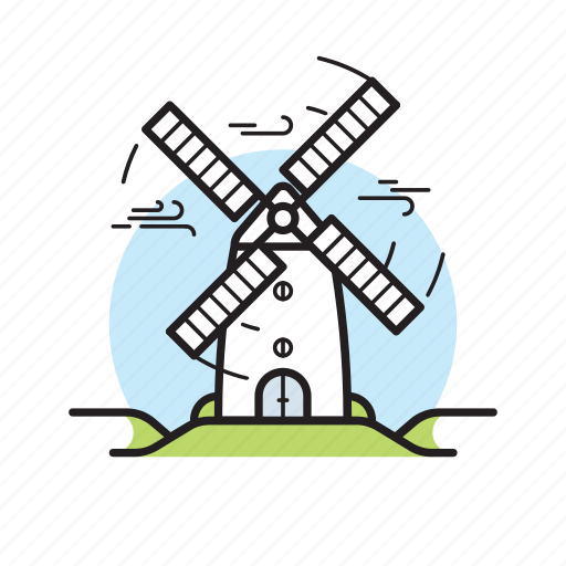 Agriculture, building, energy, power, tower, traditional, windmill icon - Download on Iconfinder