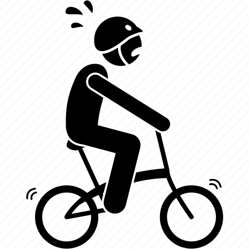 Cycling, lousy, rider, slow, cyclist, inexperience, shaking icon - Download on Iconfinder
