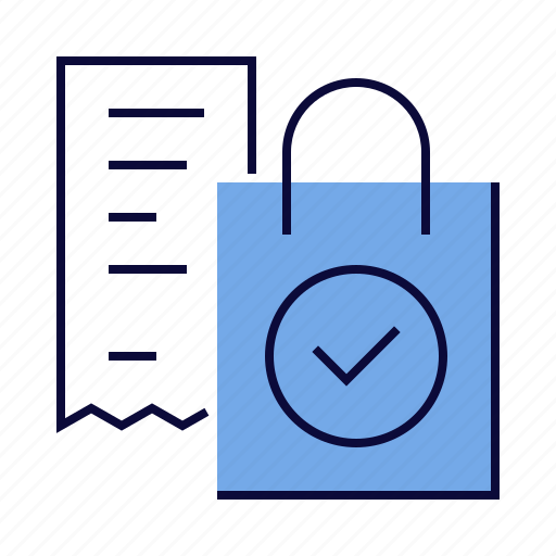 Shop, paper bag, purchase, receipt, shopping icon - Download on Iconfinder