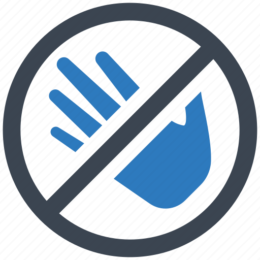 Contactless, hand, do not touch, coronavirus, do, not, prevention icon - Download on Iconfinder
