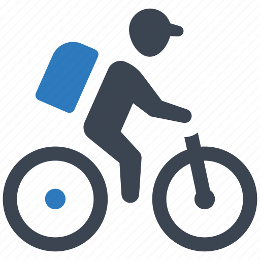 Courier, delivery, cyclist, bike, express icon - Download on Iconfinder