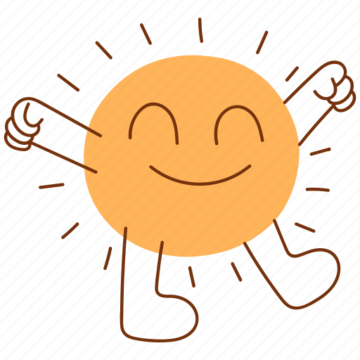 Sun, smiling, happy, sunny, morning, joy, mental health icon - Download on Iconfinder