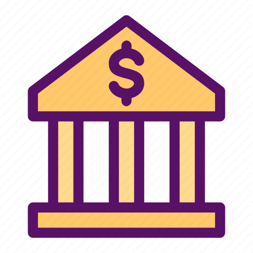 Bank, building, institution, protection, saving icon - Download on Iconfinder