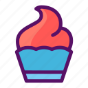 cup cake, dessert, froyo, muffin, treat