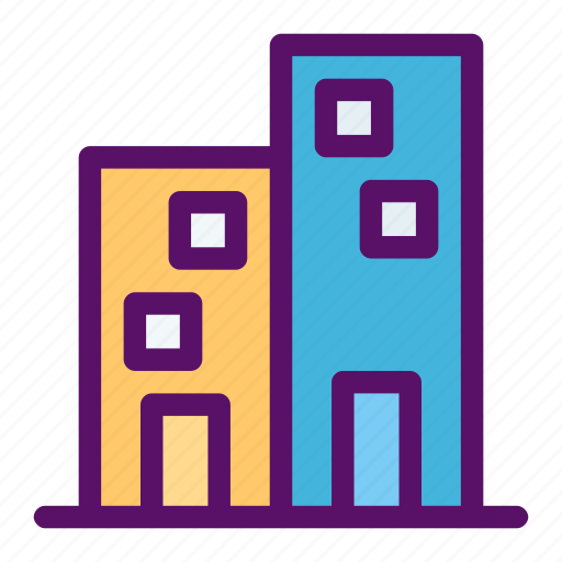 Apartment, architecture, building, hotel, office icon - Download on Iconfinder