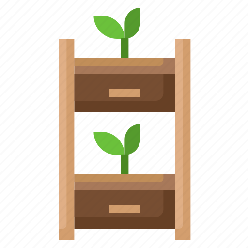 Flower, pot, farming, recycling, drawer, plant icon - Download on Iconfinder
