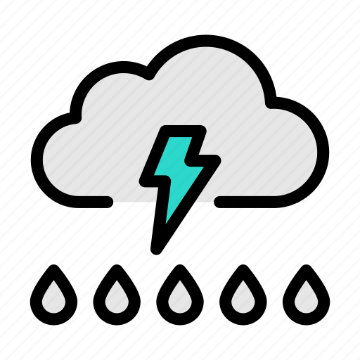 Cloud, rain, storm, weather, disaster icon - Download on Iconfinder