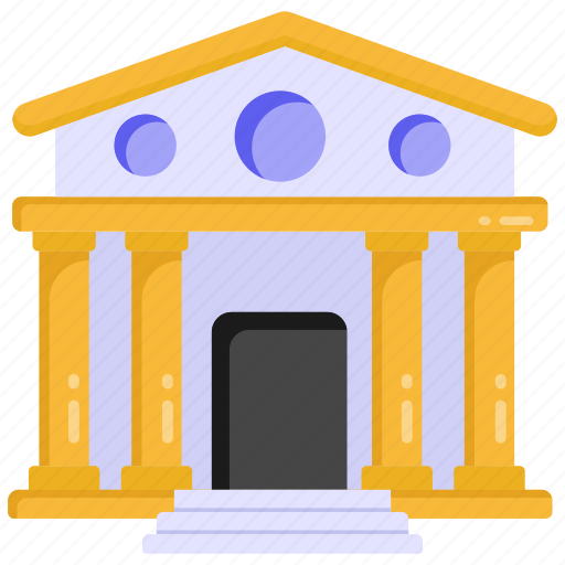 Depository house, bank, bank building, bank architecture, estate icon - Download on Iconfinder