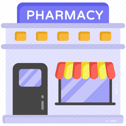 Drugstore, pharmacy, pharmaceutics store, dispensary, medical store icon - Download on Iconfinder