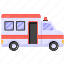 emergency van, ambulance, hospital van, hospital transport, hospital vehicle 