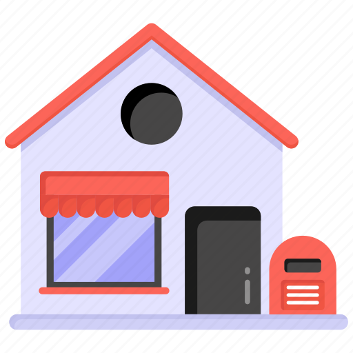 Postal office, post office, postal sector, postal station, postal office building icon - Download on Iconfinder