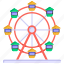 skywheel, swing, amusement park, revolving swing, swing wheel 