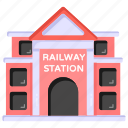 train station, railway station, train terminal, building, architecture
