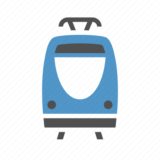 Railway, streetcar, tram, tramway, urban transport icon - Download on Iconfinder