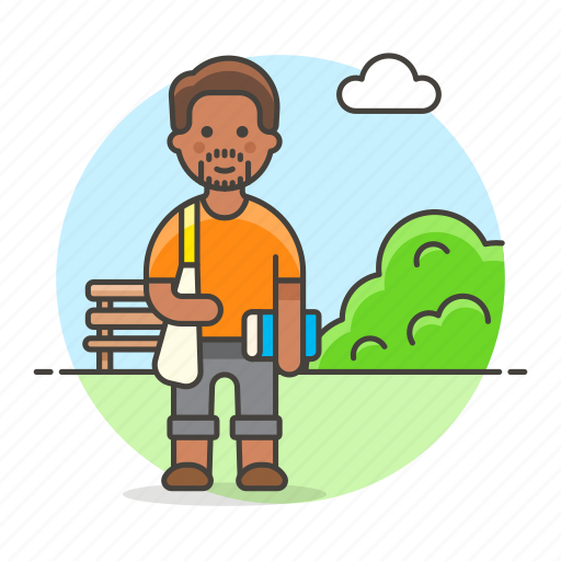 Tribes, male, campus, book, college, student, outdoors icon - Download on Iconfinder