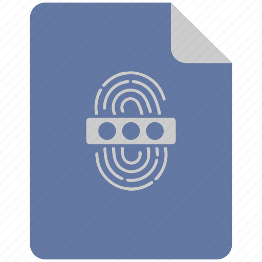 Access, biometry, dactyl, data, finger, password icon - Download on Iconfinder