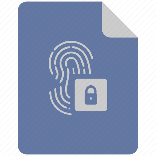 Access, biometry, data, finger, lock icon - Download on Iconfinder
