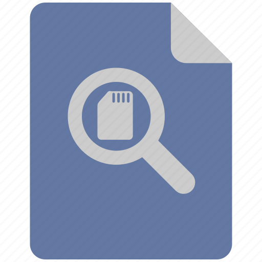 Find, info, magnifier, number, phone, search, sim icon - Download on Iconfinder