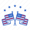 election, usa, us, waving, american, flag