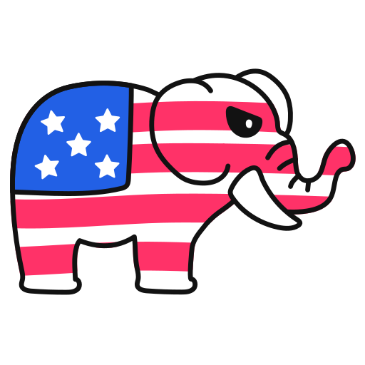 Republican, elephant illustration - Free download