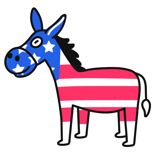 Democrat, donkey illustration - Free download on Iconfinder