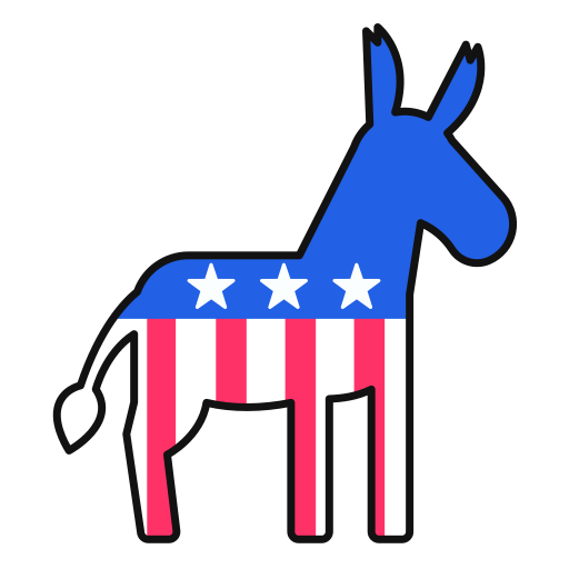 Democrat, emblem, donkey illustration - Free download