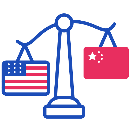 Usa, trade, deficit, china icon - Free download