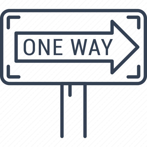 One, street, usa, way, 1 icon - Download on Iconfinder