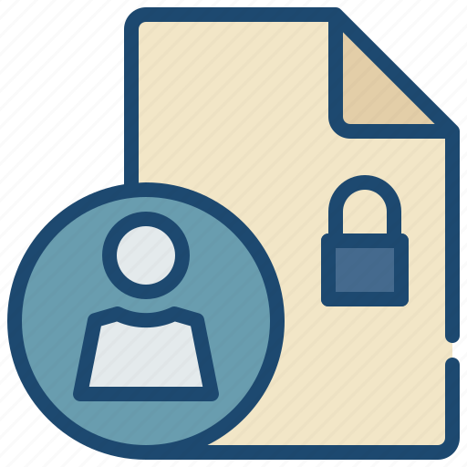 Lock, file, document, account, usericon icon - Download on Iconfinder