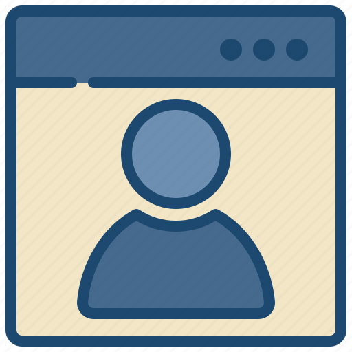Web, page, profile, avatar, usericon icon - Download on Iconfinder