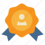 badge, reward, usericon, account, personal 