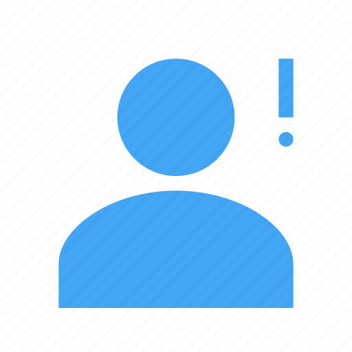 Avatar, business, human, male, user, warning icon - Download on Iconfinder