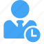 avatar, clock, male, man, pending, scheduled, user 