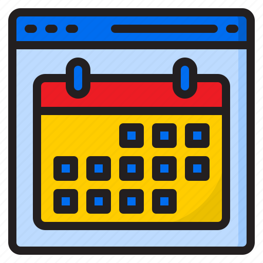 Browser, calendar, design, webpage, website icon - Download on Iconfinder