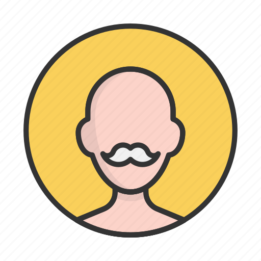 Account, avatar, grandfather, mustache, person, profile, user icon - Download on Iconfinder