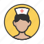 account, avatar, nurse, person, profile, user 