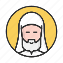 account, avatar, jesus, person, priest, profile, user