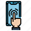 finger, hands, screen, sensor, smartphone, touch 
