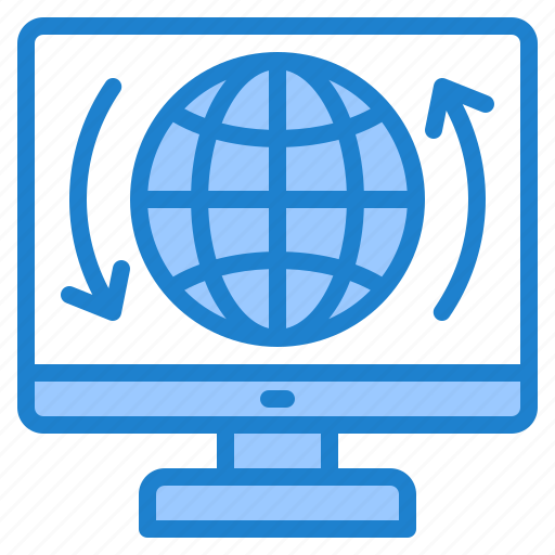 Computer, user, interface, global, world, transfer icon - Download on Iconfinder