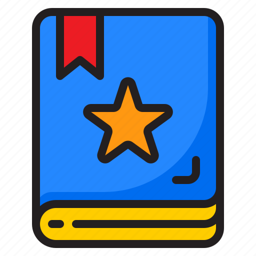 Book, favortie, user, interface, notebook, star icon - Download on Iconfinder