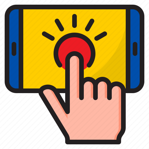 Smartphone, mobilephone, user, interface, click, hand icon - Download on Iconfinder