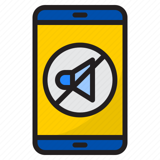 Smartphone, mobilephone, user, interface, no, sound, mute icon - Download on Iconfinder