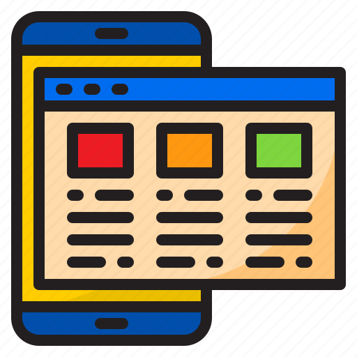 Smartphone, user, interface, browser, layout, mobilephone icon - Download on Iconfinder